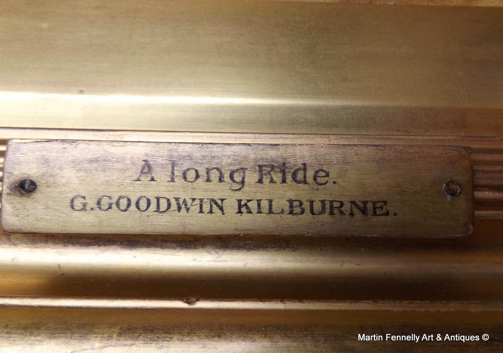 002 Sold George Goodwin Kilburne (1839-1924) - The Long Ride - Oil on Board - Image 4