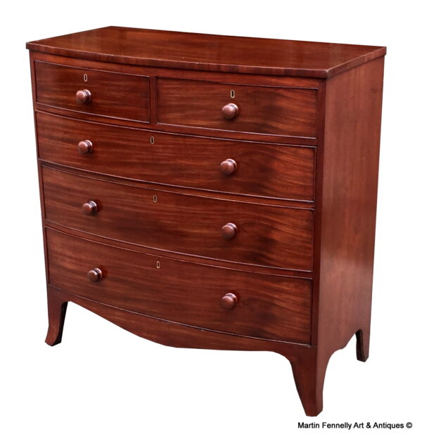 287 Sold Georgian Chest of Drawers - Circa 1800 - Mahogany