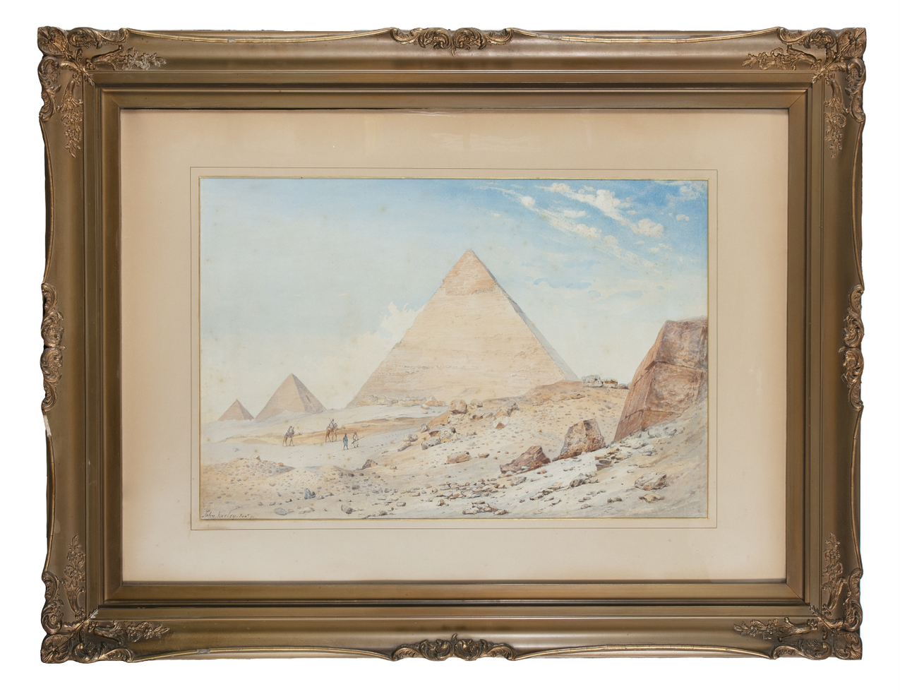 601 Large Rare Pair of John Varley 1850-1933 Watercolours - Original Frames - Image 3