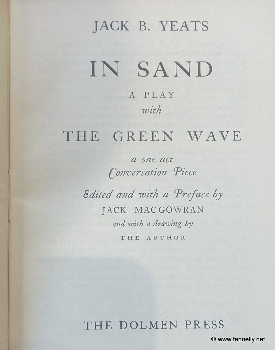 213 3 Sold Books - WB Yeats - Jack B Yeats - In Sand - Yeats Country - Yeats at his Last - Image 2