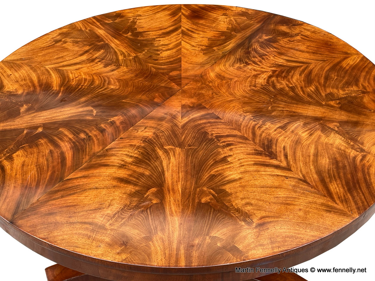 421 Sold Fine Early Victorian Well Figured Mahogany Center Table Possibly Irish - Image 3