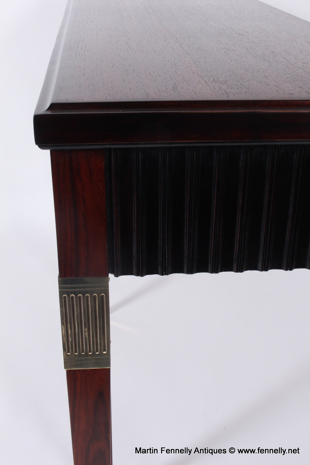 460 Sold Mid Century Italian Console Circa 1950 - Mahogany - Image 6