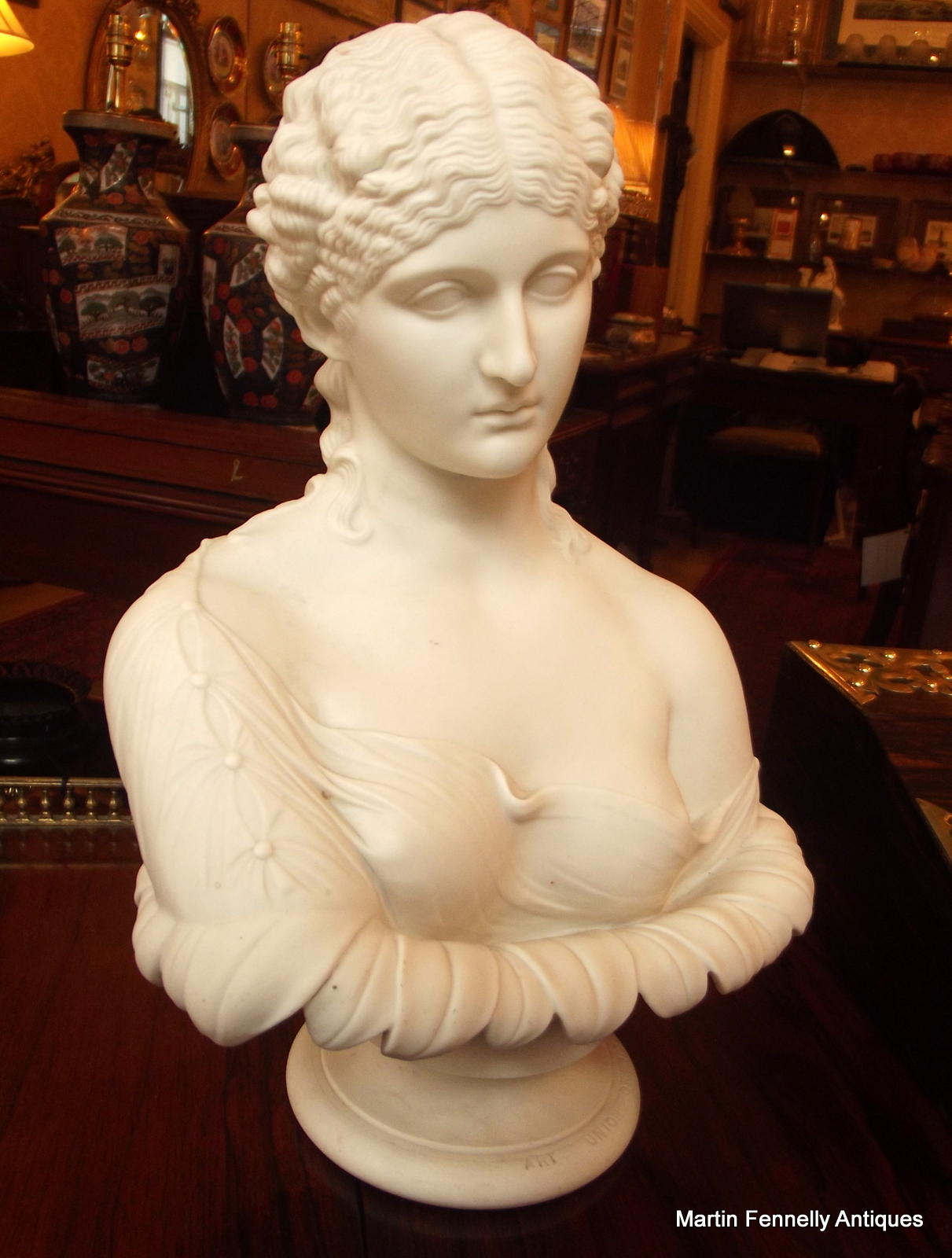 808 Copeland Parian Bust of Clytie - 1868 - Image 3