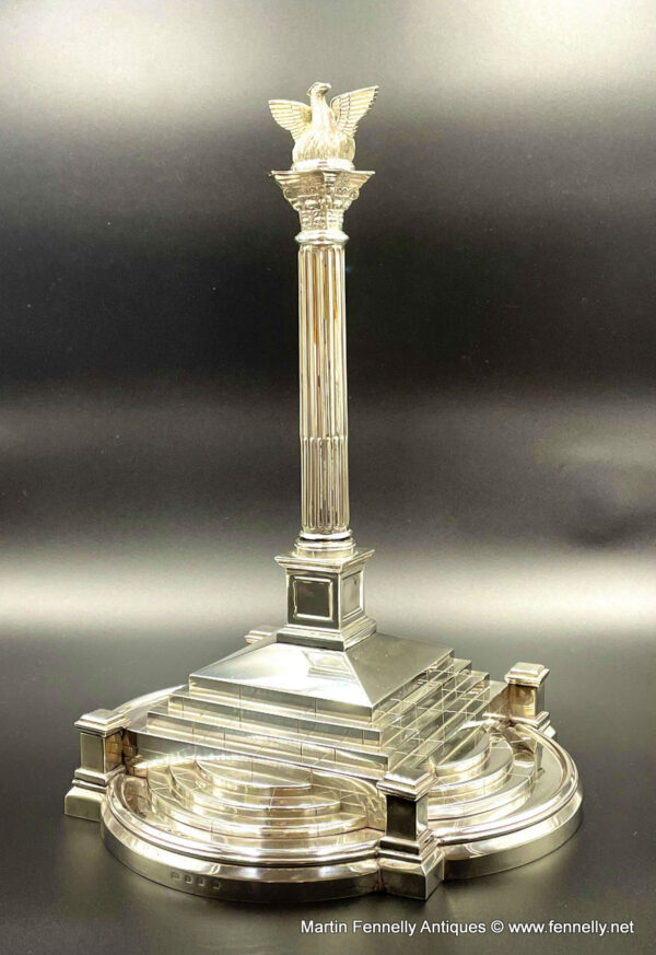 522 Sold Superb Miniature - Pheonix Monument - Solid Silver 1963 - Irish