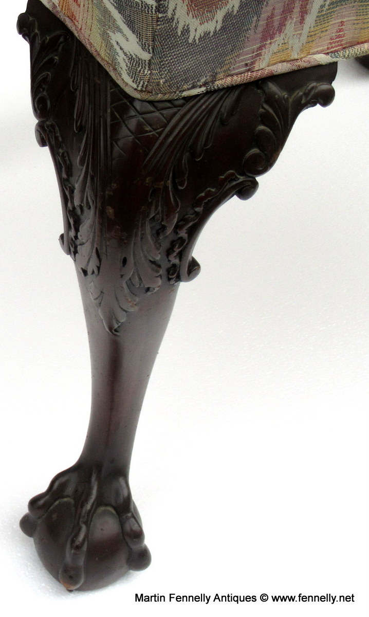 135 Georgian Revival Mahogany Stool Circa 1920 - Image 3