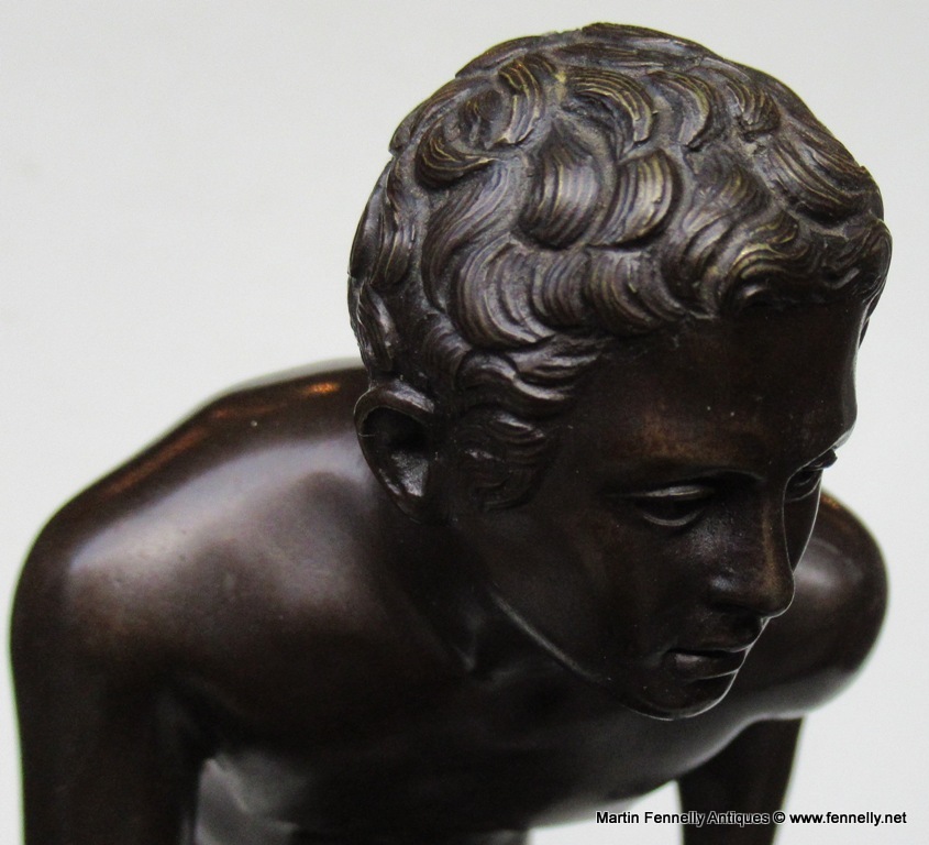 657 Sold Borghese Gladiator Bronze Nude Male 19thCt. Alessandro Nelli Foundry - Image 3