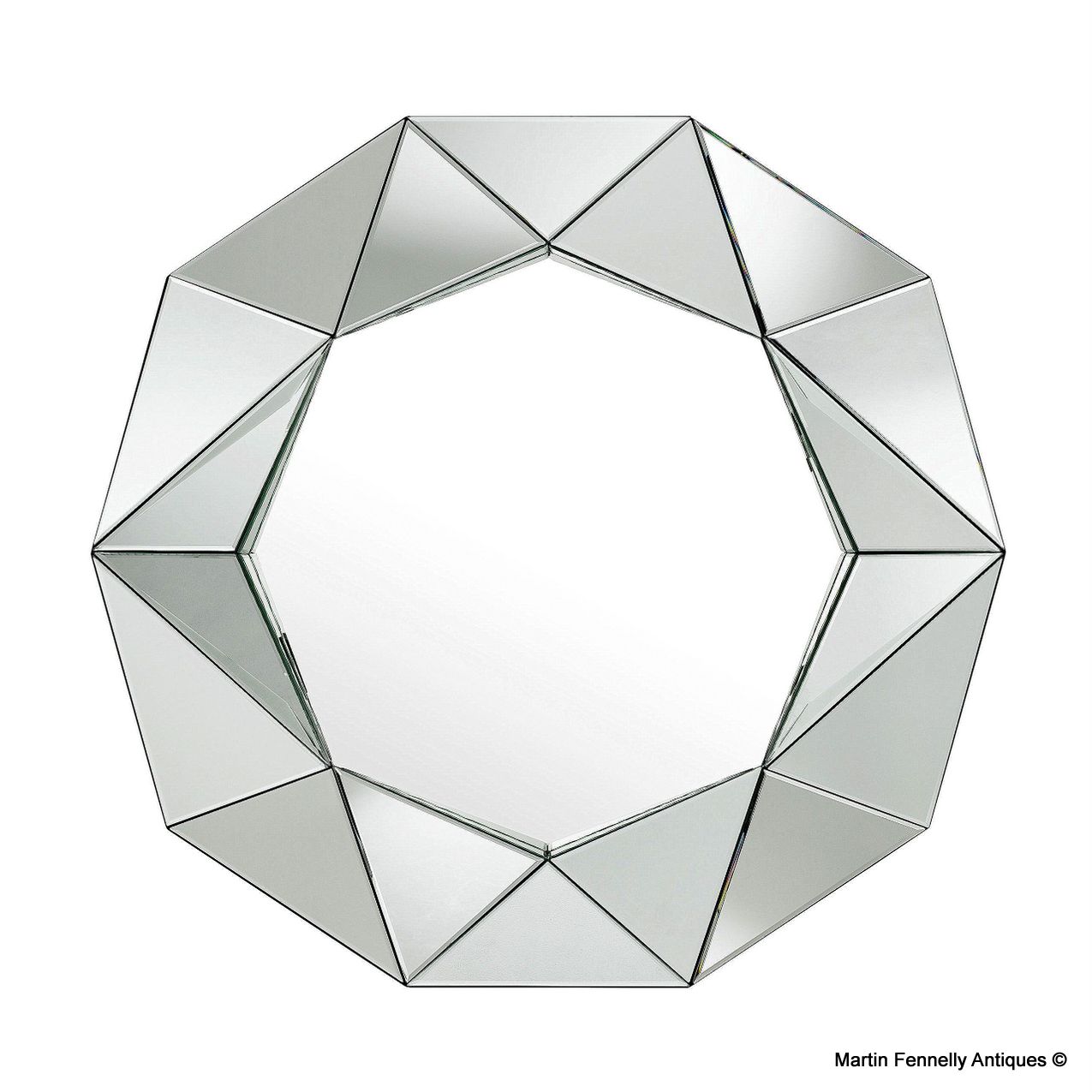 M116 Mid Century Style Mirror with Deco Influences - The Del Rey Mirror