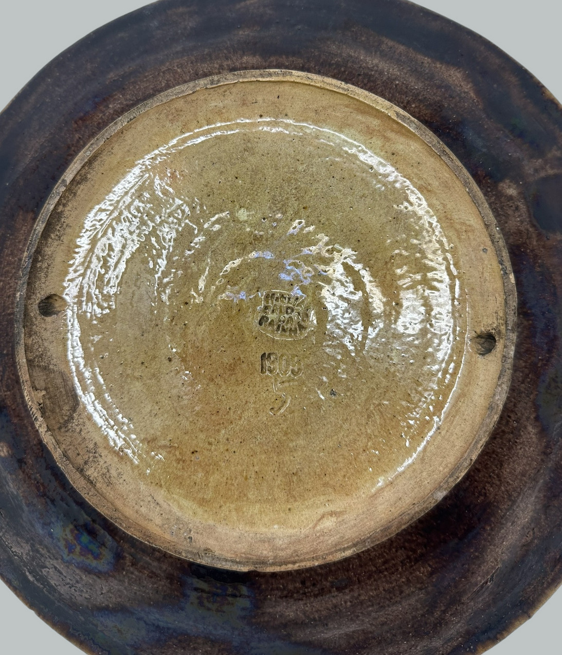 579 Sold Antique Majolica Palissy Portuguese Charger by Jose A Cunha Butterfly Snake 1905 - Image 6