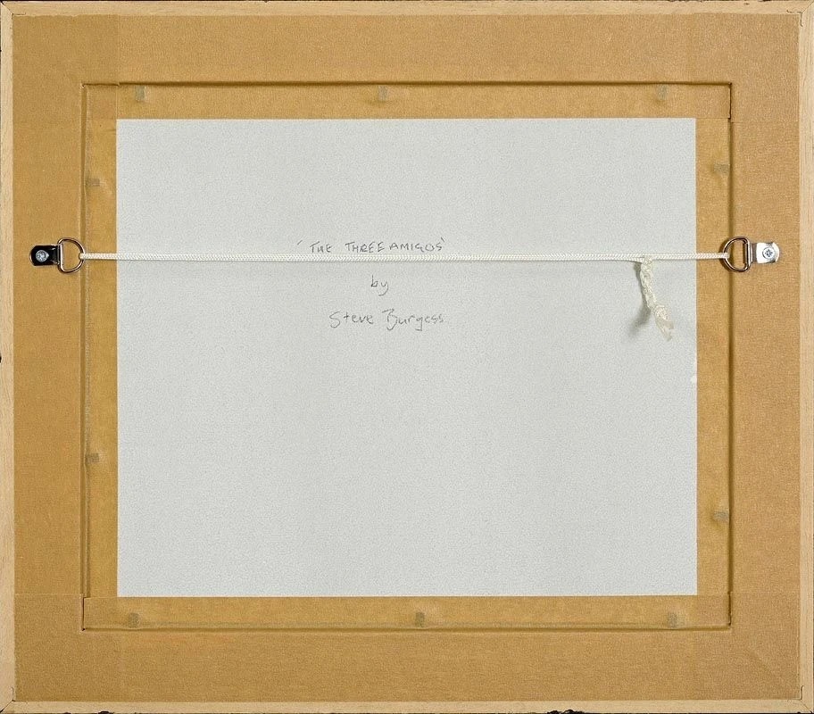 656 The Three Amigos - Oil on Board - Steve Burgess Born 1960 - Image 6