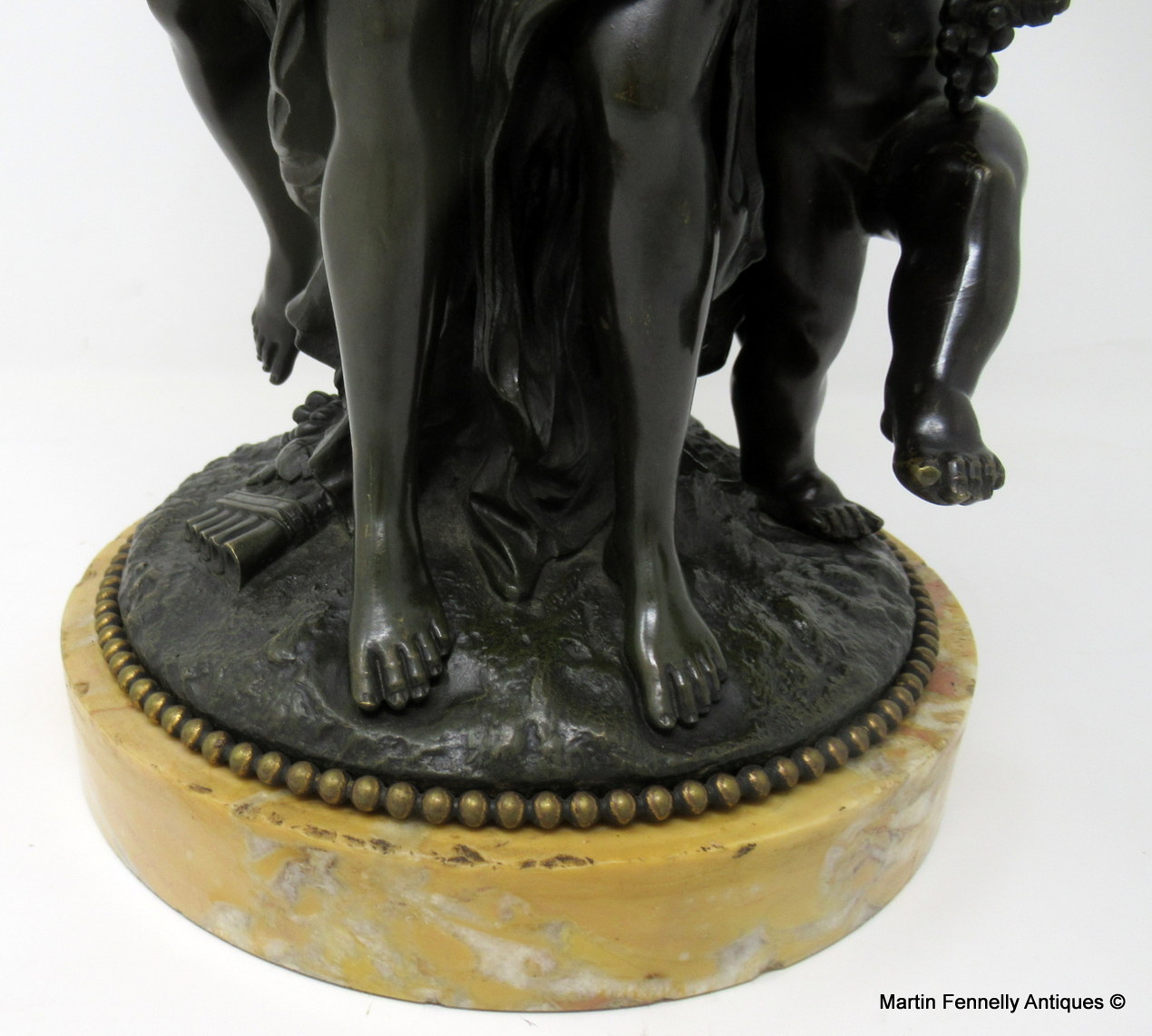 250 Sold French Figural Bronze “Triumph of the Vine” Signed Edmond Louis Auguste Leveque 19thCt - Image 7