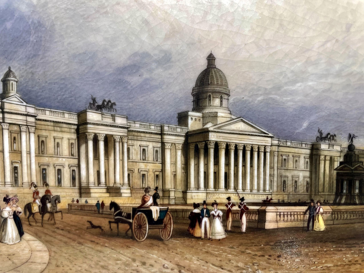 154 Antique Regency Chamberlains Worcester Plate Centerpiece National Gallery London - Image 2