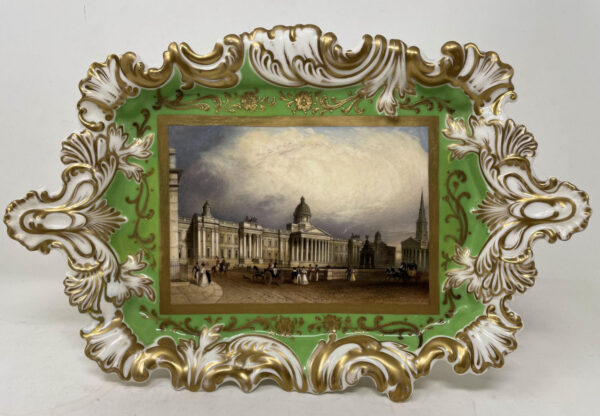 154 Antique Regency Chamberlains Worcester Plate Centerpiece National Gallery London