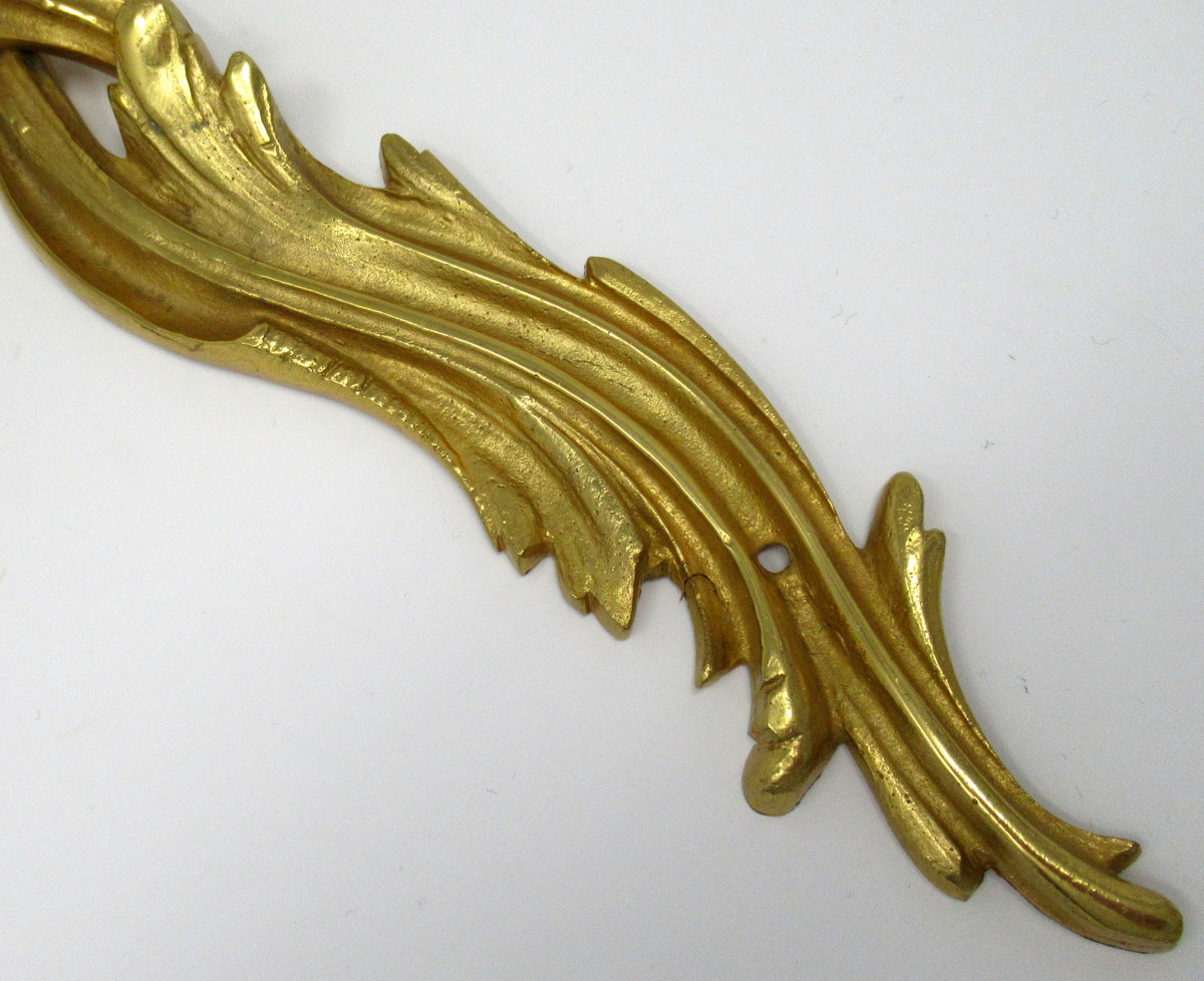 653 Sold Set Four Gilt Bronze French Rococo Wall Lights Appliques late 19thCt - Image 9