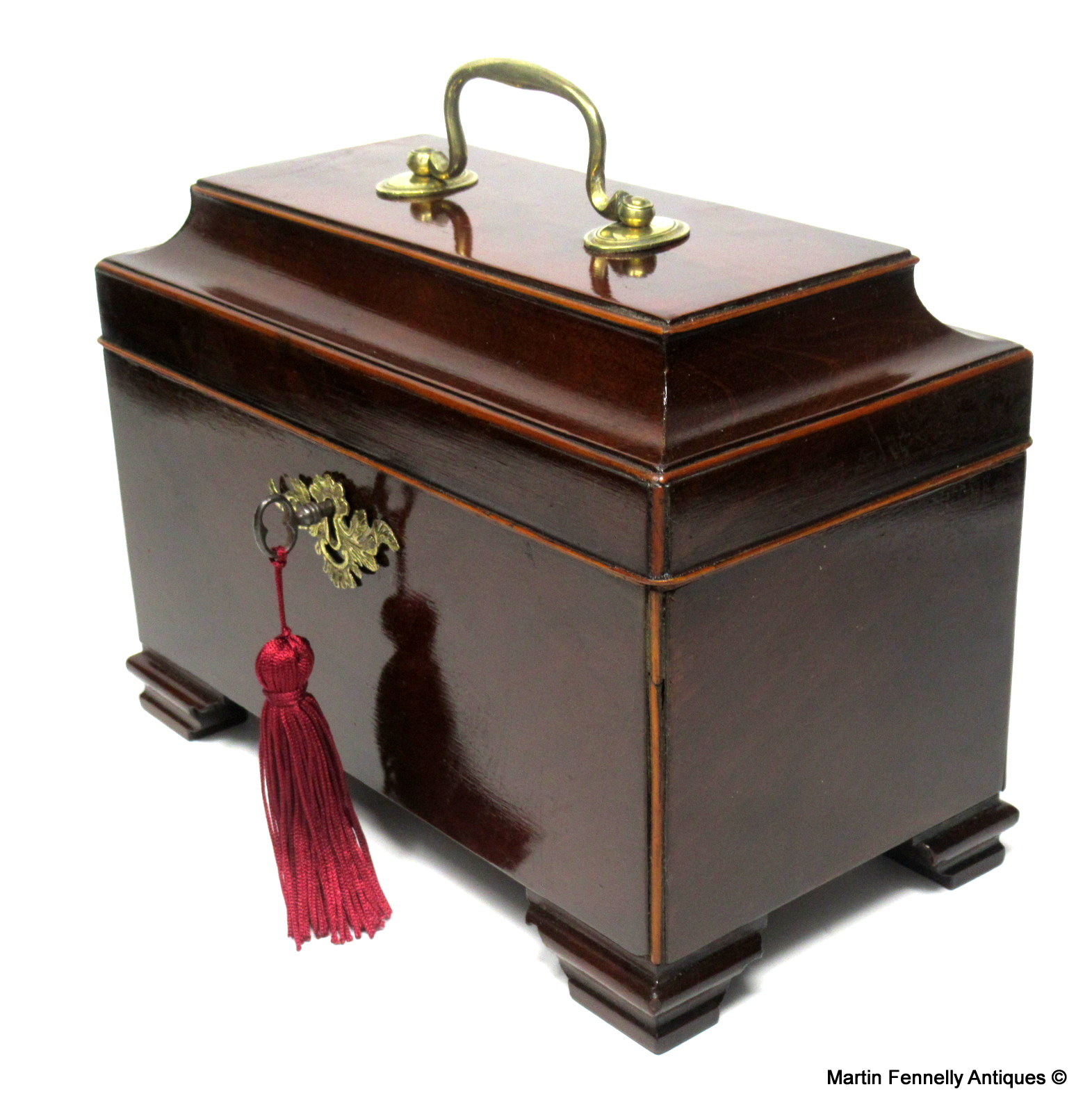 073 Sold George lll Mahogany Tea Caddy Circa 1780 - Image 2