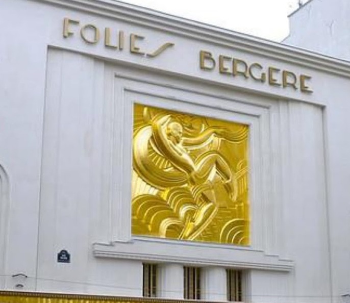 227 Sold Large Bronze Patinated Plaque - Folies Bergere Wall Plaque - Image 4