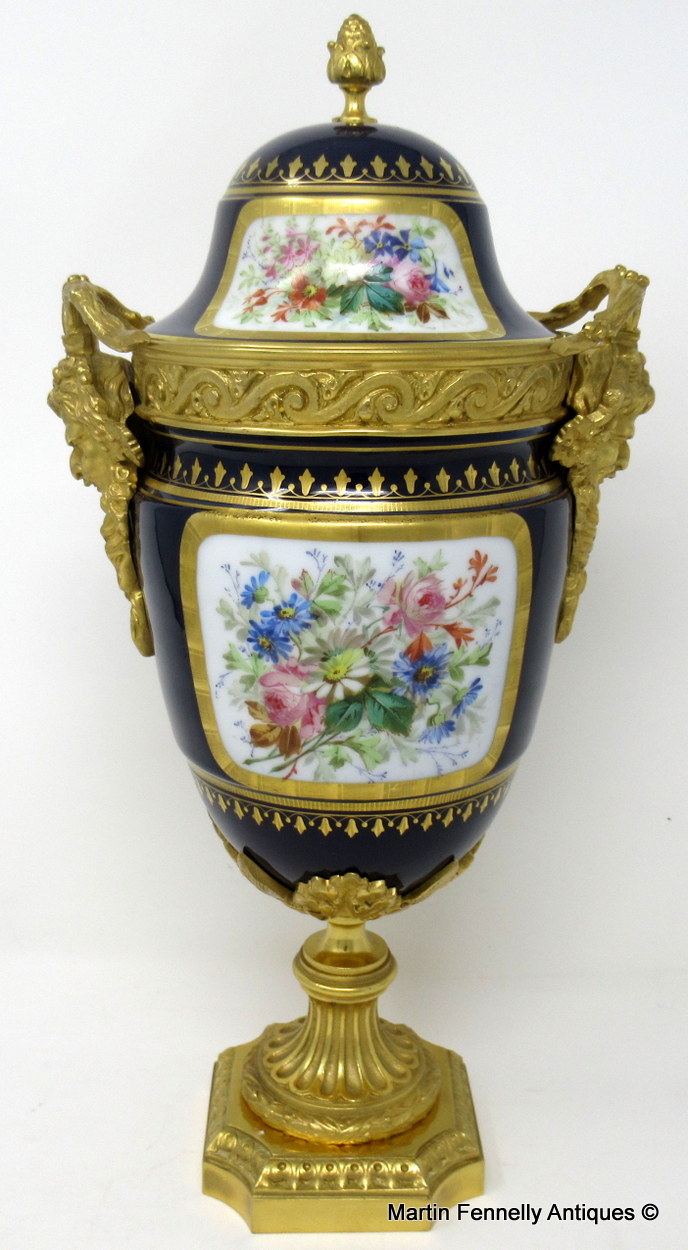 048 Sold French Sevres Porcelain Ormolu Mounted Urn Exceptional Quality 19thCt - Image 3