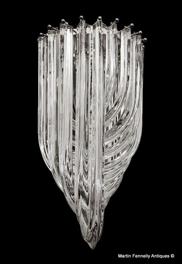 891 Sold Chandelier - Venini - Italy - Superb Mid Century Dynamic Design Circa 1960