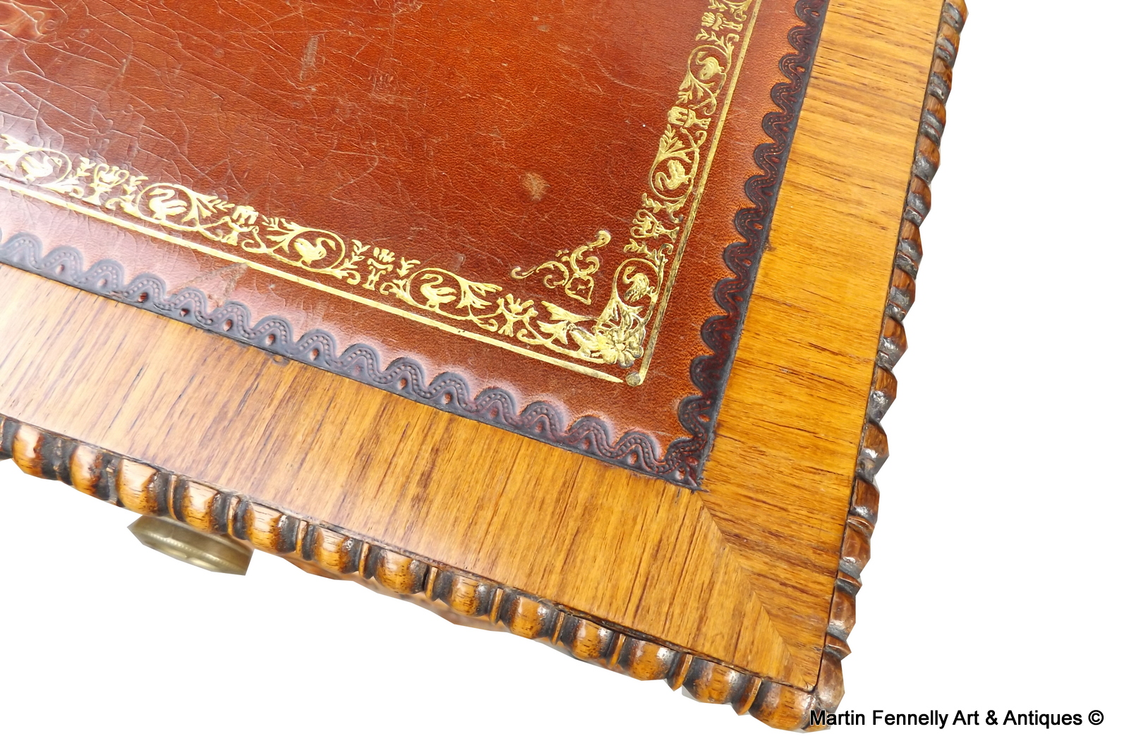 518 Superb Quality Georgian Rosewood Desk - Circa 1820 - Image 2