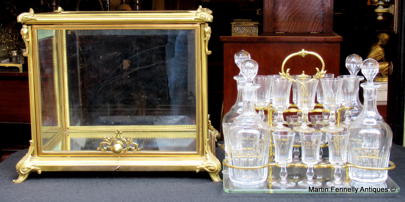 926 French Tantalus - Cave à Liqueur - Circa 1890 - Image 6