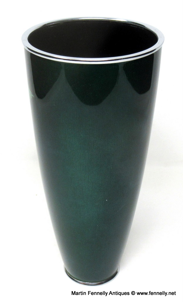 981 Sold Shōwa Period Cloisonné Enamel Beaker Vase by Ando - Nagoya Japan - Image 8