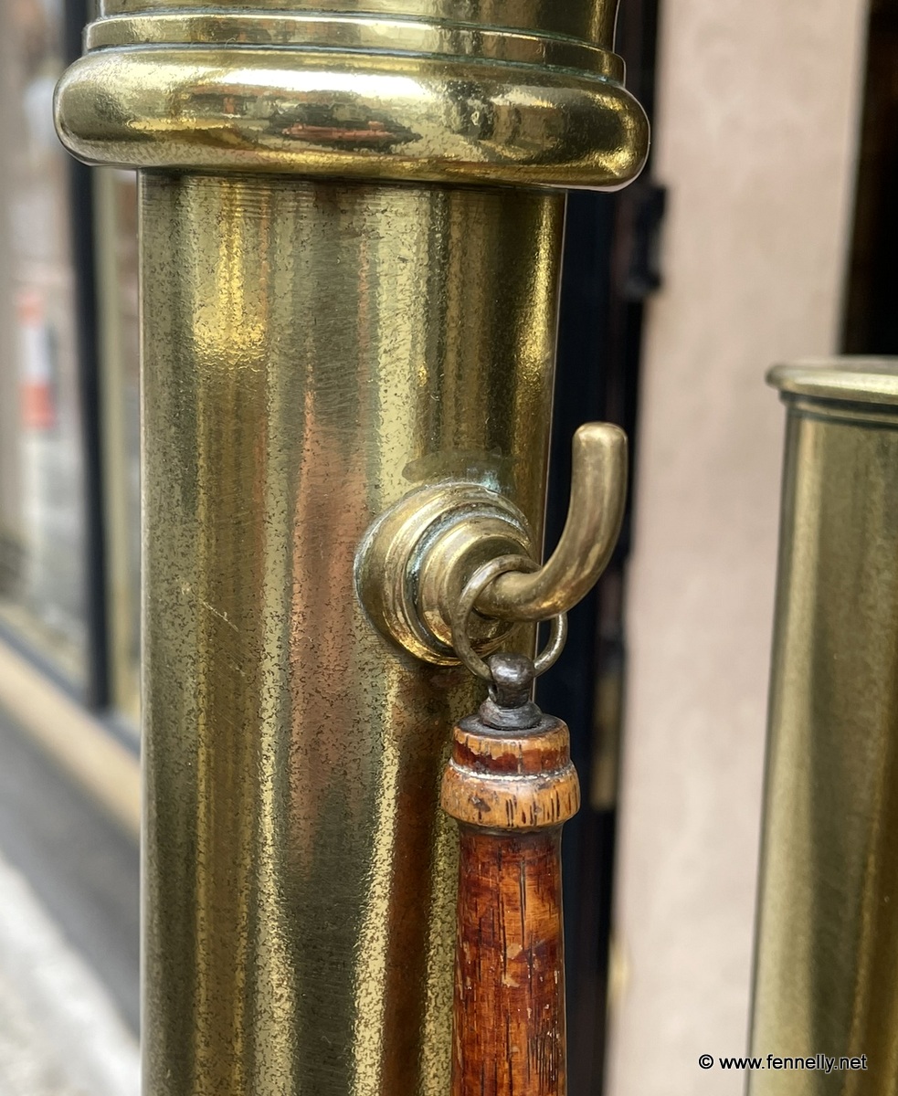 828 Large Brass Dinner Gong - 1918 Shell Cases - Large Size - Image 5