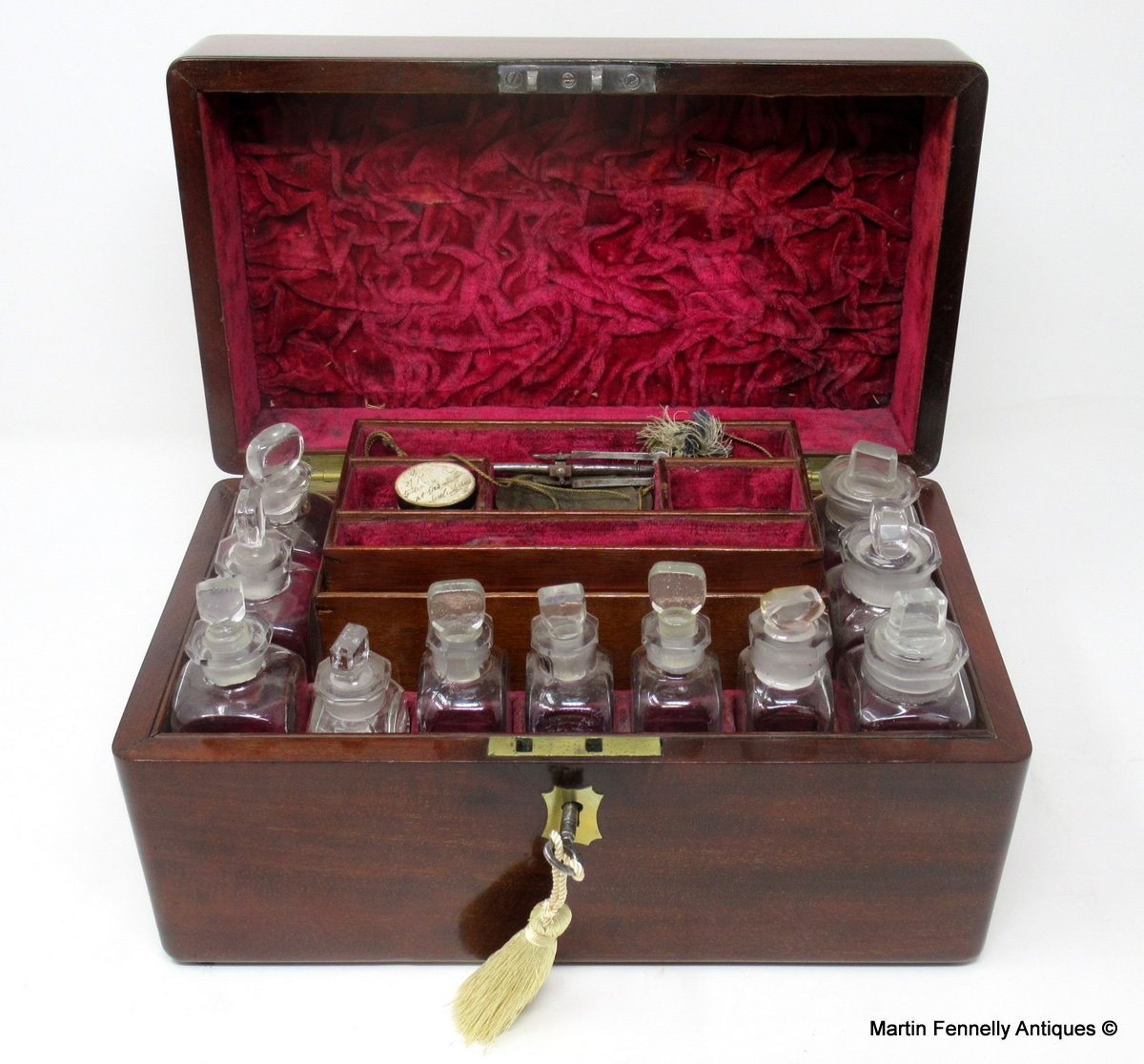 285 Rare Antique Apothecary Chest - Complete with Contents Circa 1840 - Image 8