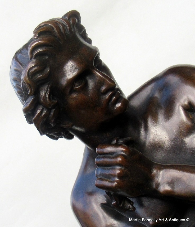 019 Sold Attributed to Denis Foyatier 1793-1836 Male Nude Bronze of Spartacus 19thCt - Image 5