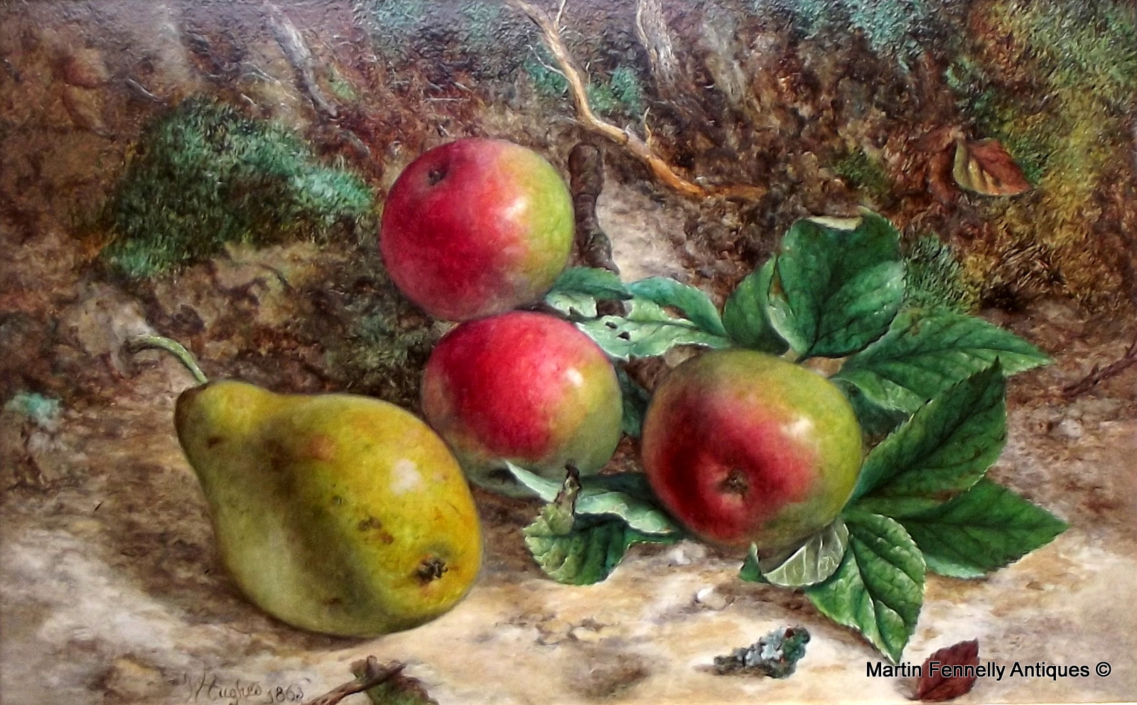 684 Pair - William Hughes (British, 1842-1901) - Still Life's - Paintings - Image 2