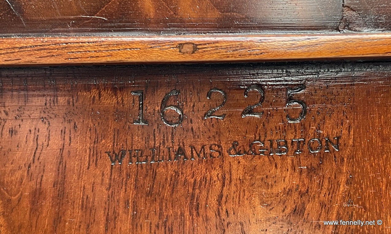 175 Sold Rare Irish Williams and Gibton - Twin Door Cabinet - Mahogany - Image 4