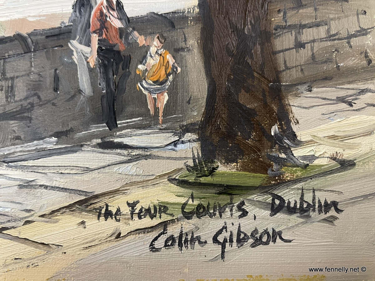 010 Sold The Four Courts Dublin - Oil on Board - Colin Gibson - Image 3