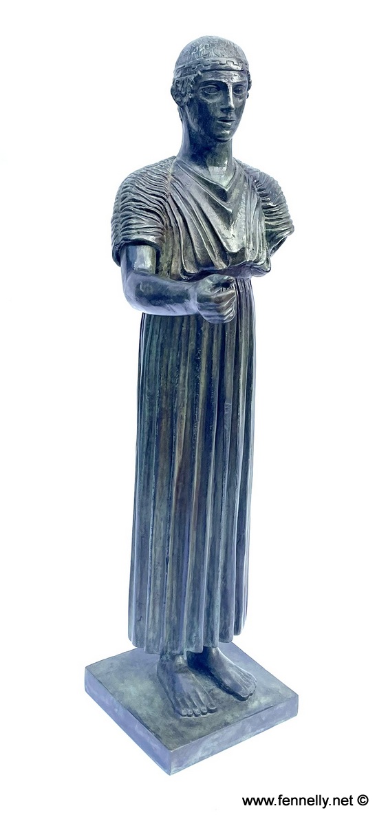 189 Sold Bronze Statue - The Charioteer of Delphi - Museum of Greece - Image 3