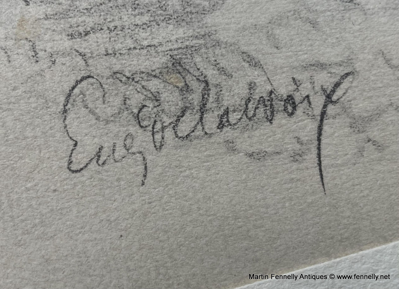 733A Sordam Reproduction of Eugene Delacroix's Lioness Mauling an Armed Man 1951 - Image 4