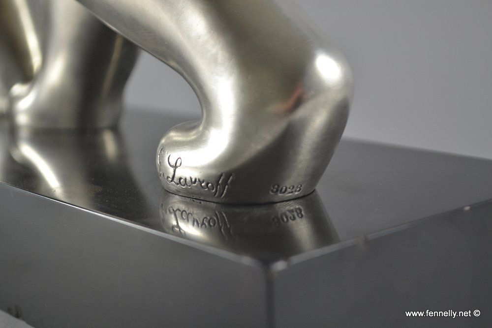 429 Sold Rare Georges Lavroff - Art Deco Polar Bear Sculpture - Circa 1930 - Image 6