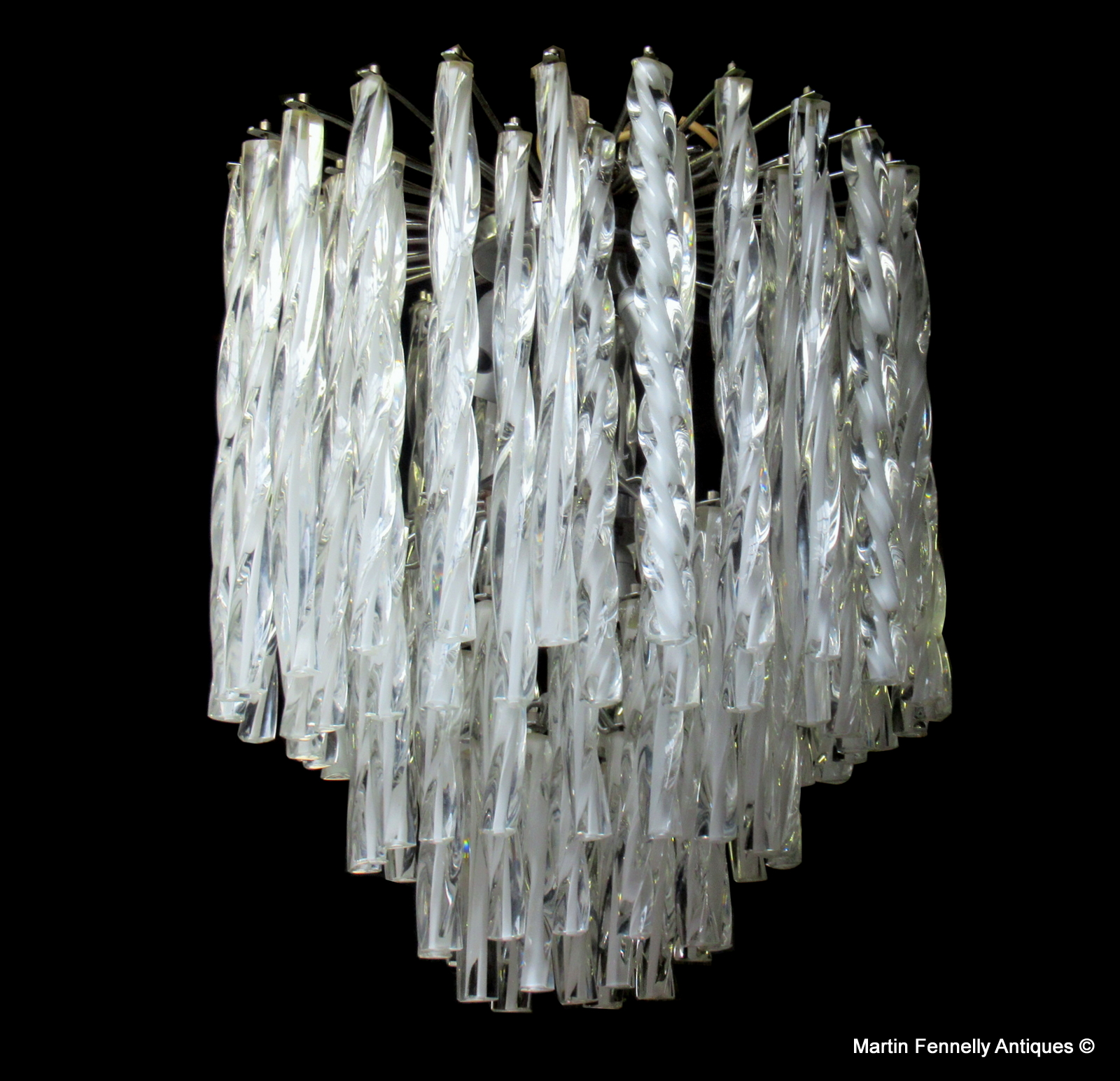 M052 Sold Superb Italian Chandelier Circa 1950 - Crystal