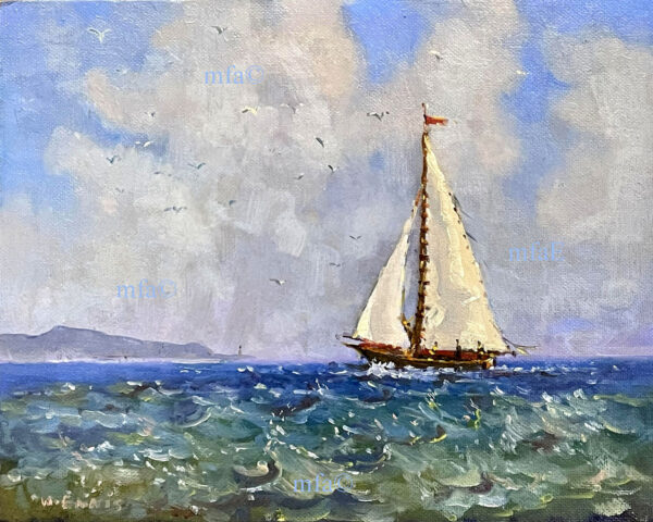 549 Sold Oil on Board - William Ennis - 1993 - Ireland Eye Circa 1980