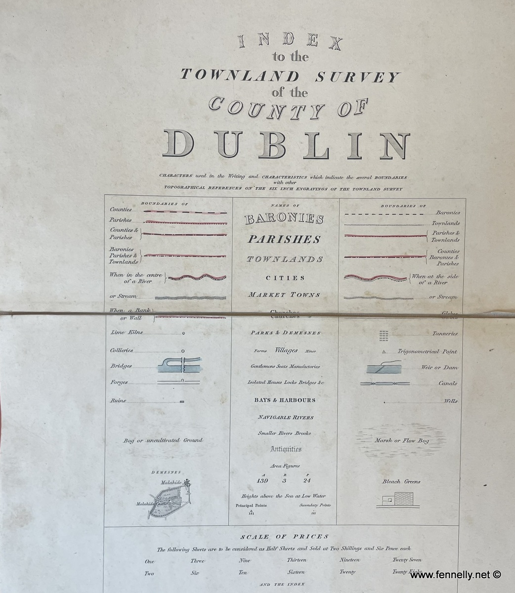 759 Sold Rare Map Dublin 1837 - Thomas Aiskew Larcom - Ordnance Survey Dublin - Image 6