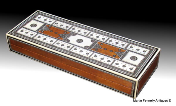 174 Sold Anglo Indian Vizagapatam Cribbage box Circa 1860