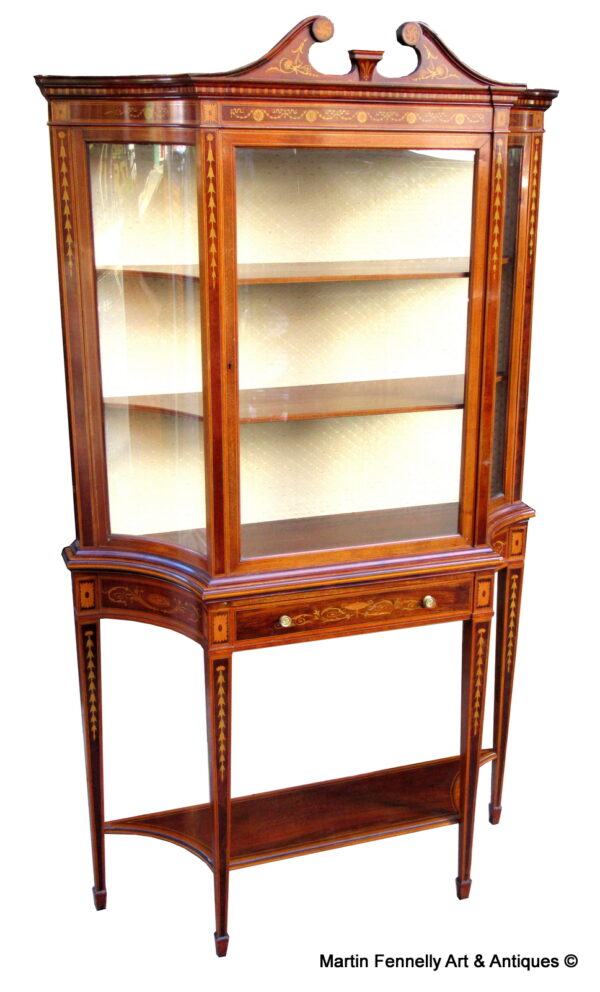 875 Sold Edwardian Display Cabinet - Edwards and Roberts - Circa 1900
