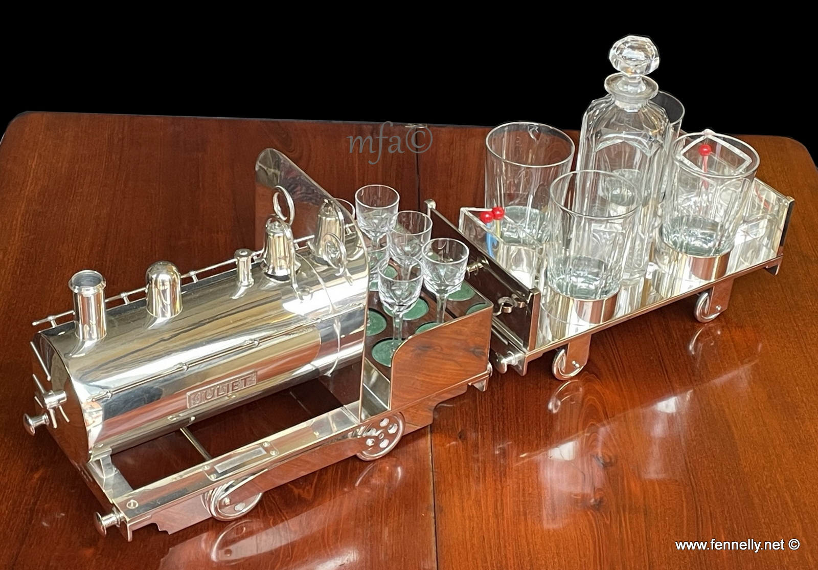 353 Franz Richenberg Berlin DRP - 1905 - Juliet - Cocktail Bar Silver Plated - Image 3