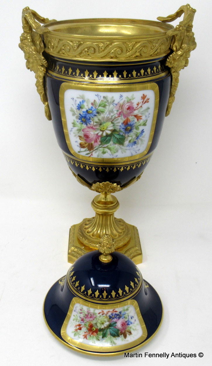 048 Sold French Sevres Porcelain Ormolu Mounted Urn Exceptional Quality 19thCt - Image 7