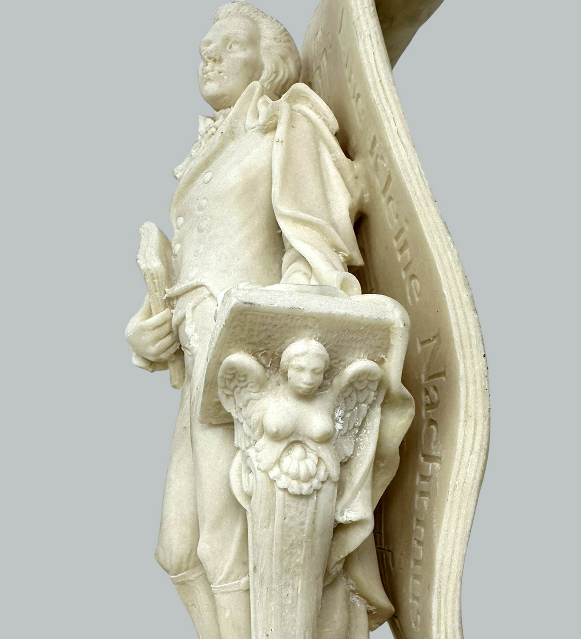 299 Pair Vintage Musical Figural Sculptors Male Book Ends Wolfgang Amadeus Mozart - Image 3