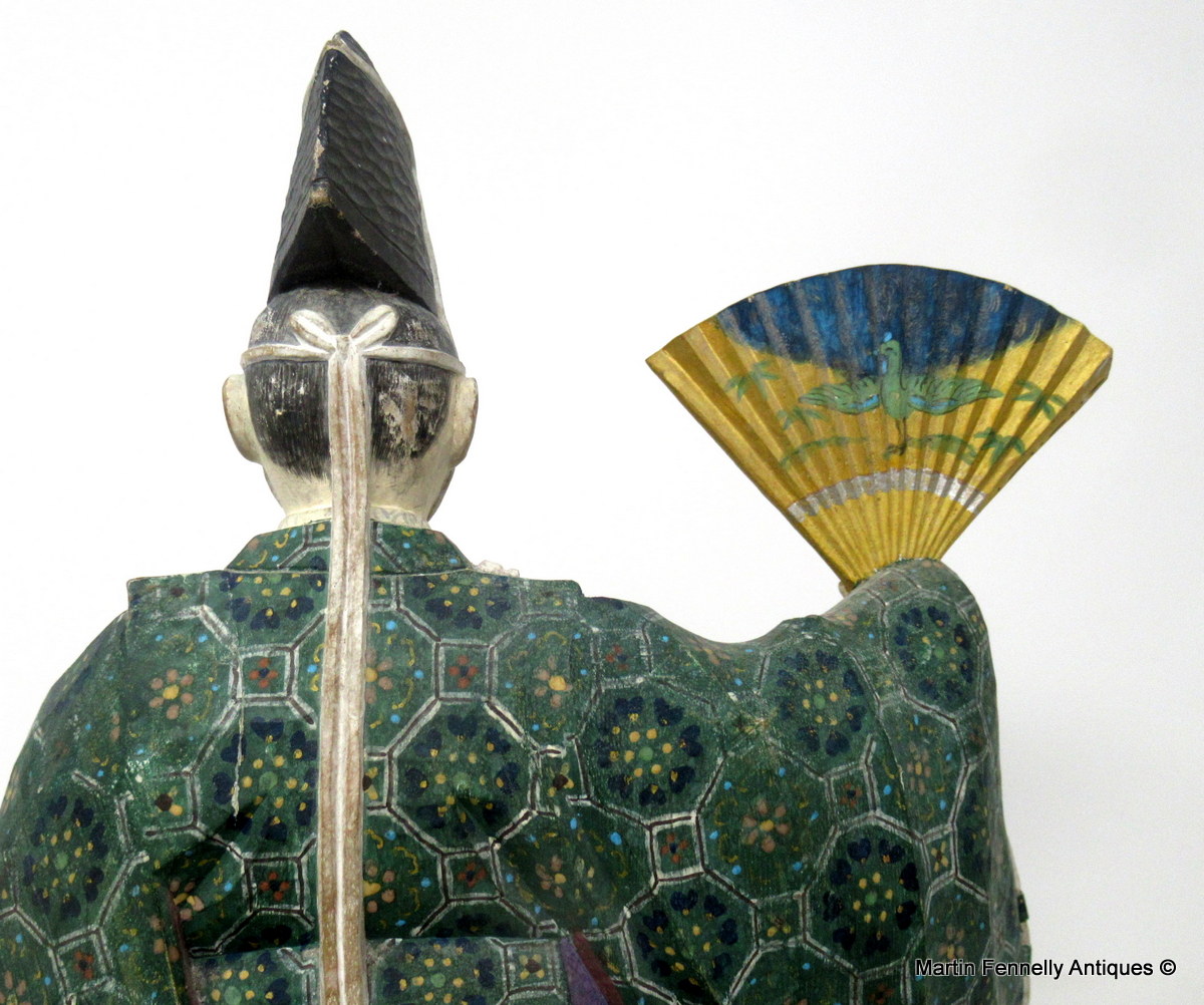 662 Sold Rare Japanese Edo Period Nohmen - Nohgaku Wooden Sculpture - Image 3