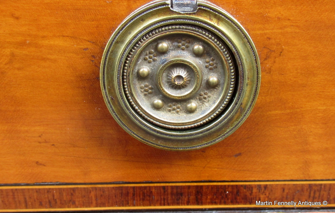 548 Sold Fine West Indian Satinwood Tambour Satinwood Cylindrical Bureau attrib. Gillows 18thCt - Image 5