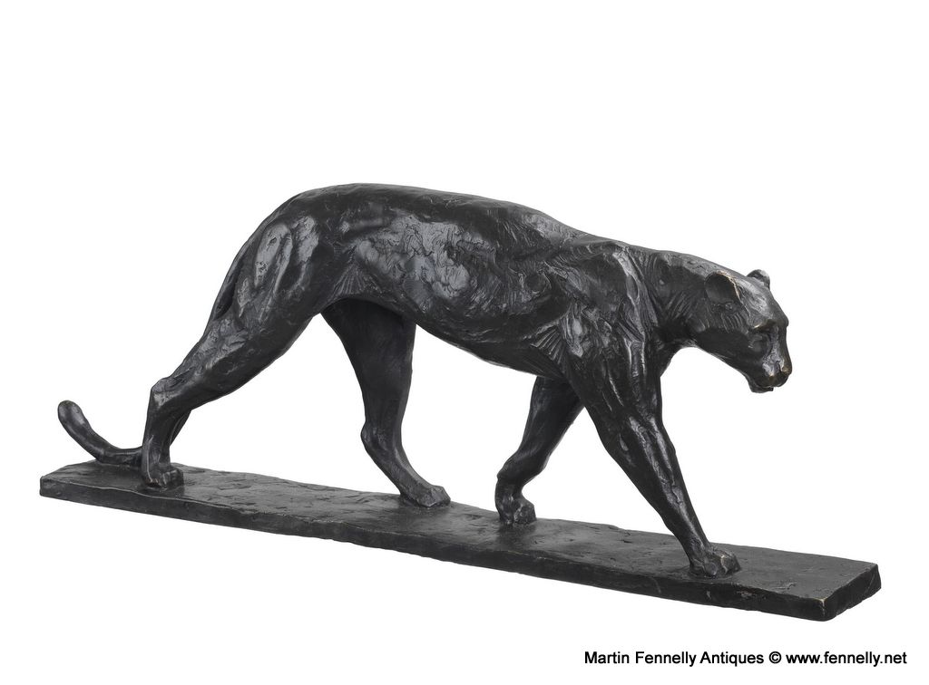 M123 Bronze Statue of Jaguar - Heavy - Art Deco - Bugatti