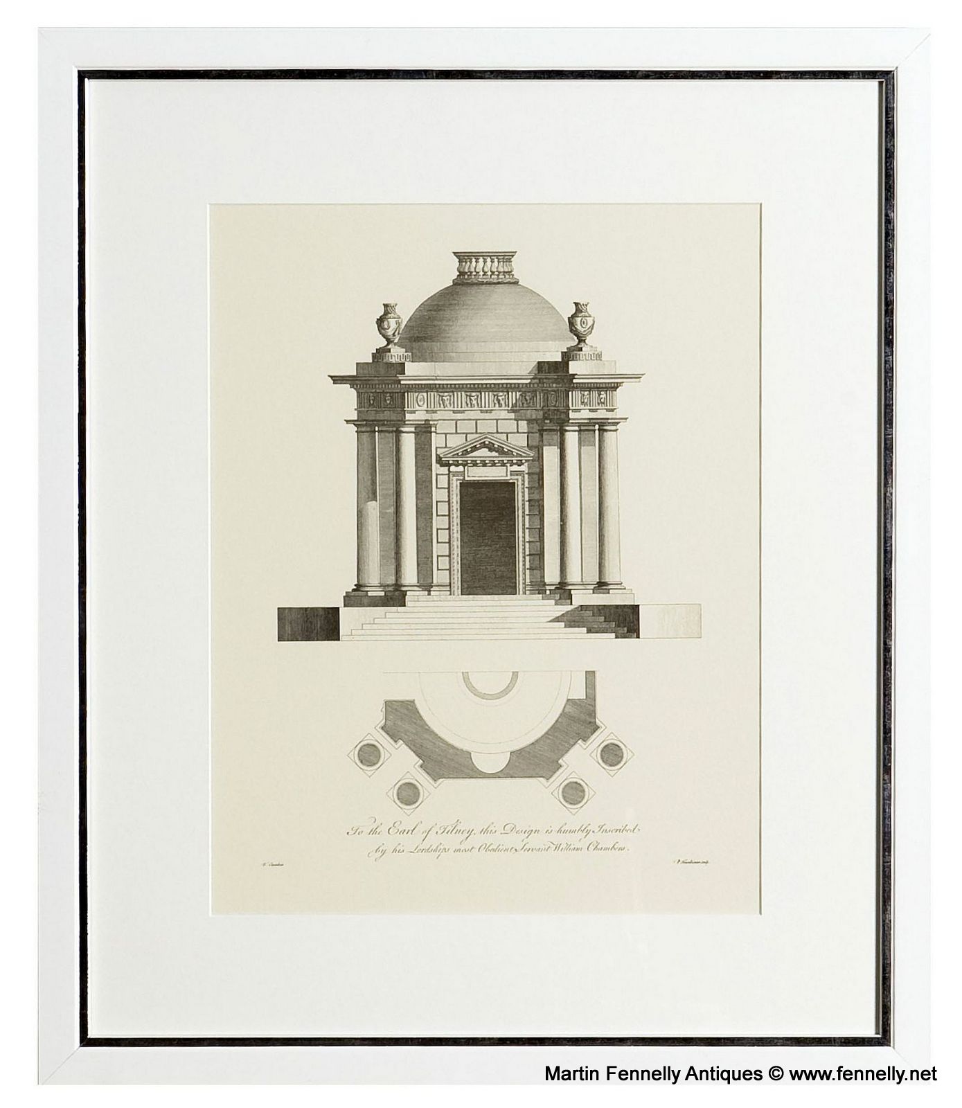 M146 Sold Set of Four Architectural Framed Prints - Image 5