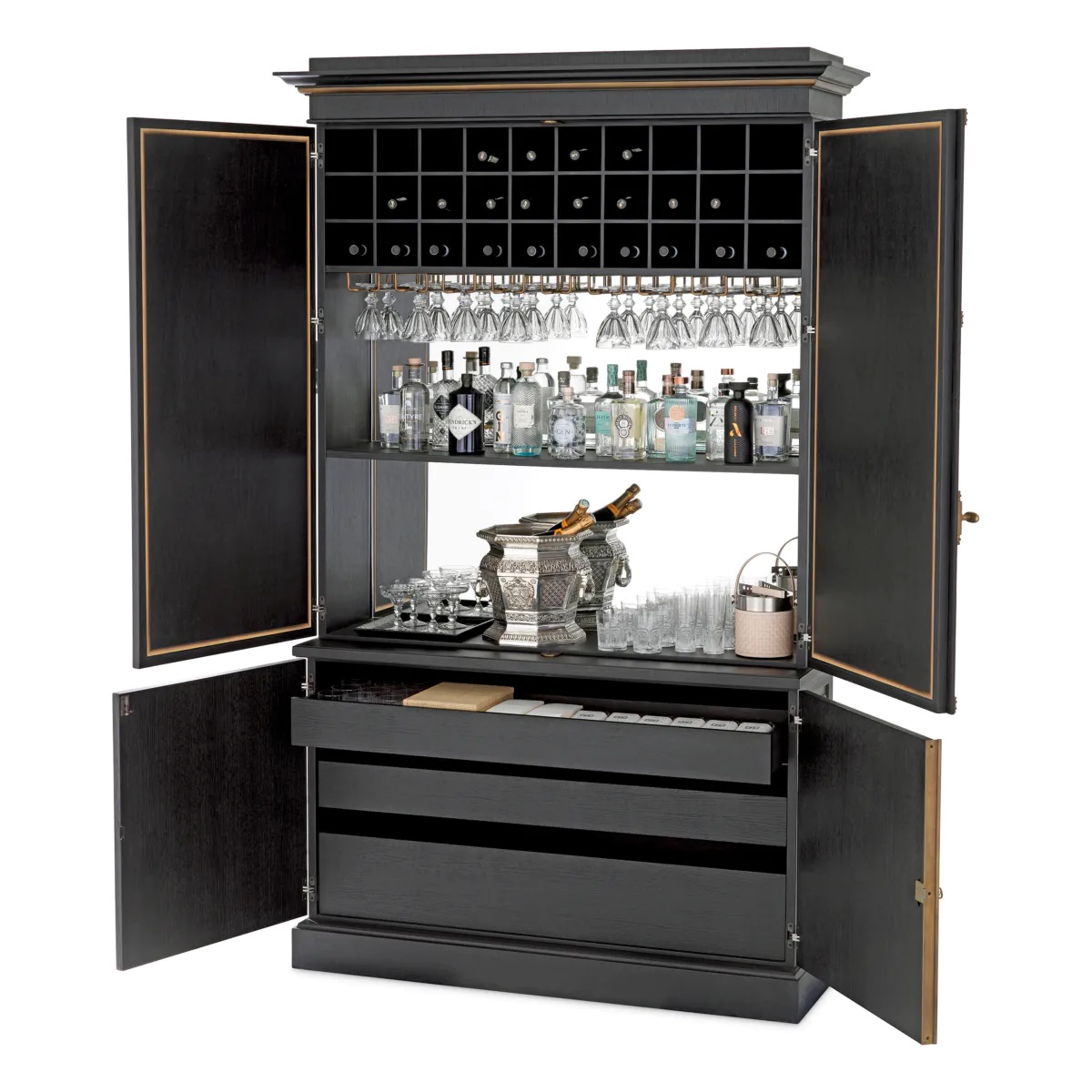 M192 Sold Bar Cabinet Kellam, inspired by the opulence of early 20th-century New York - Image 2