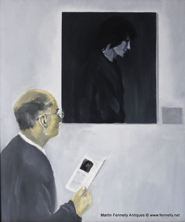 704 Sold Reginald Gray (1930-2013) - Looking at Gerhard Richter's Confrontation 3 Gudrun Ensslin