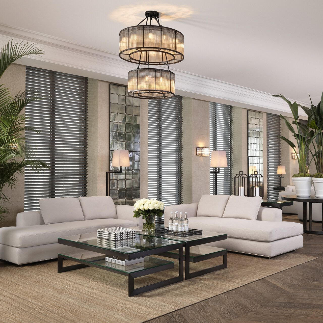 M092 Sold Vintage Pair of Mirrors with Antique Glass - Modern Design - Image 4