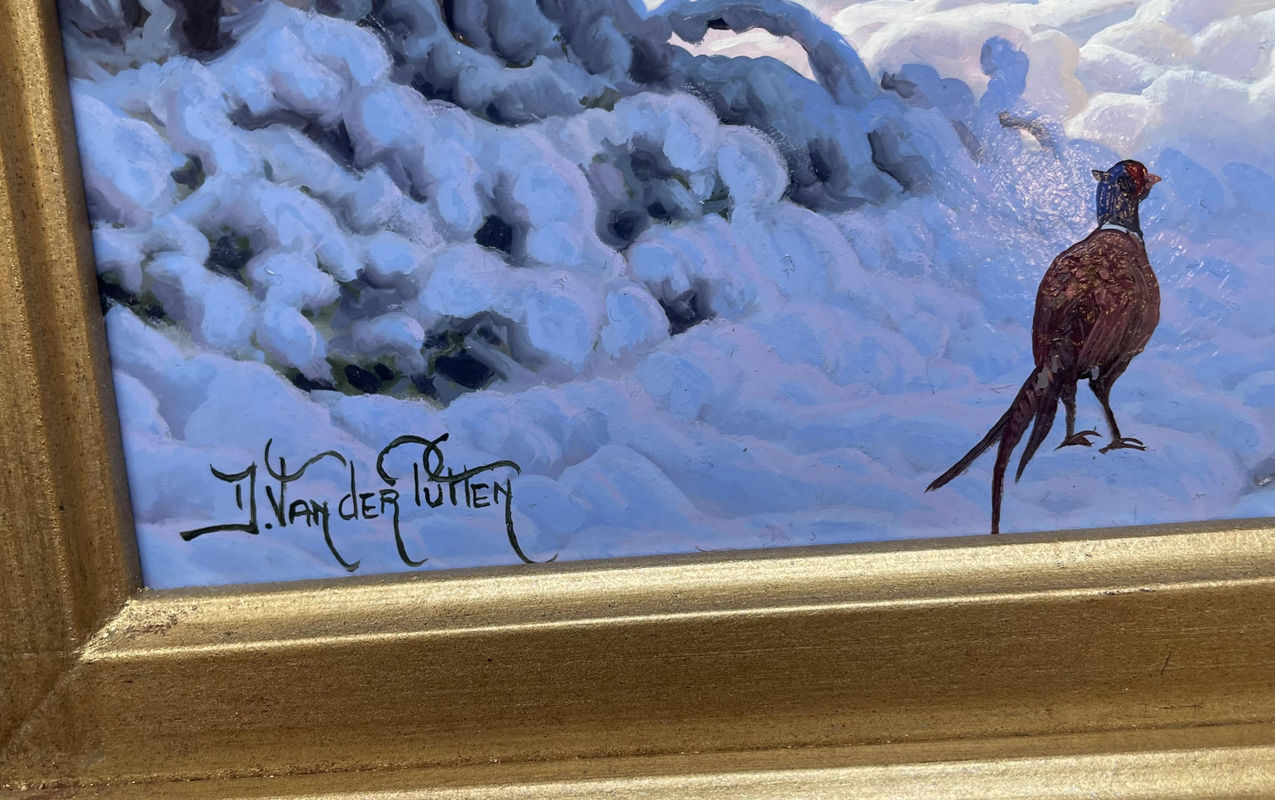 982 Sold Daniel Van der Putten - Hollywood County Wicklow - Oil Painting on Panel - Image 3