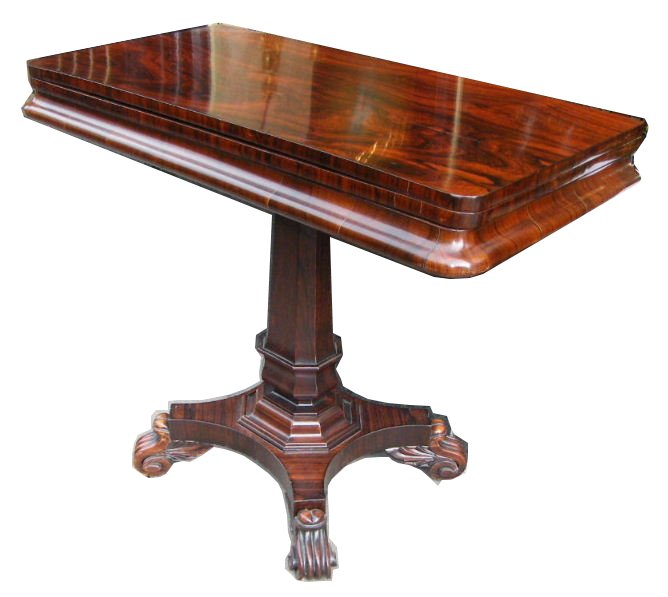 770 Antique English Victorian Rosewood Cardtable
